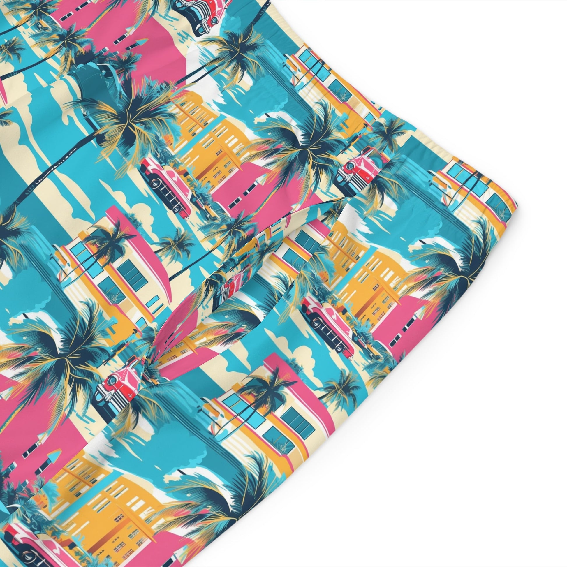 7 Retro State Men’s Board Shorts by Neduz Designs