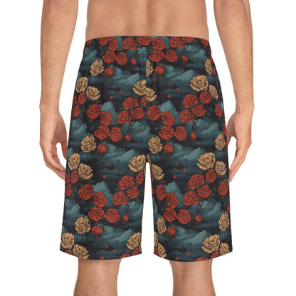 4 Rose Mix Men’s Board Shorts by Neduz Designs