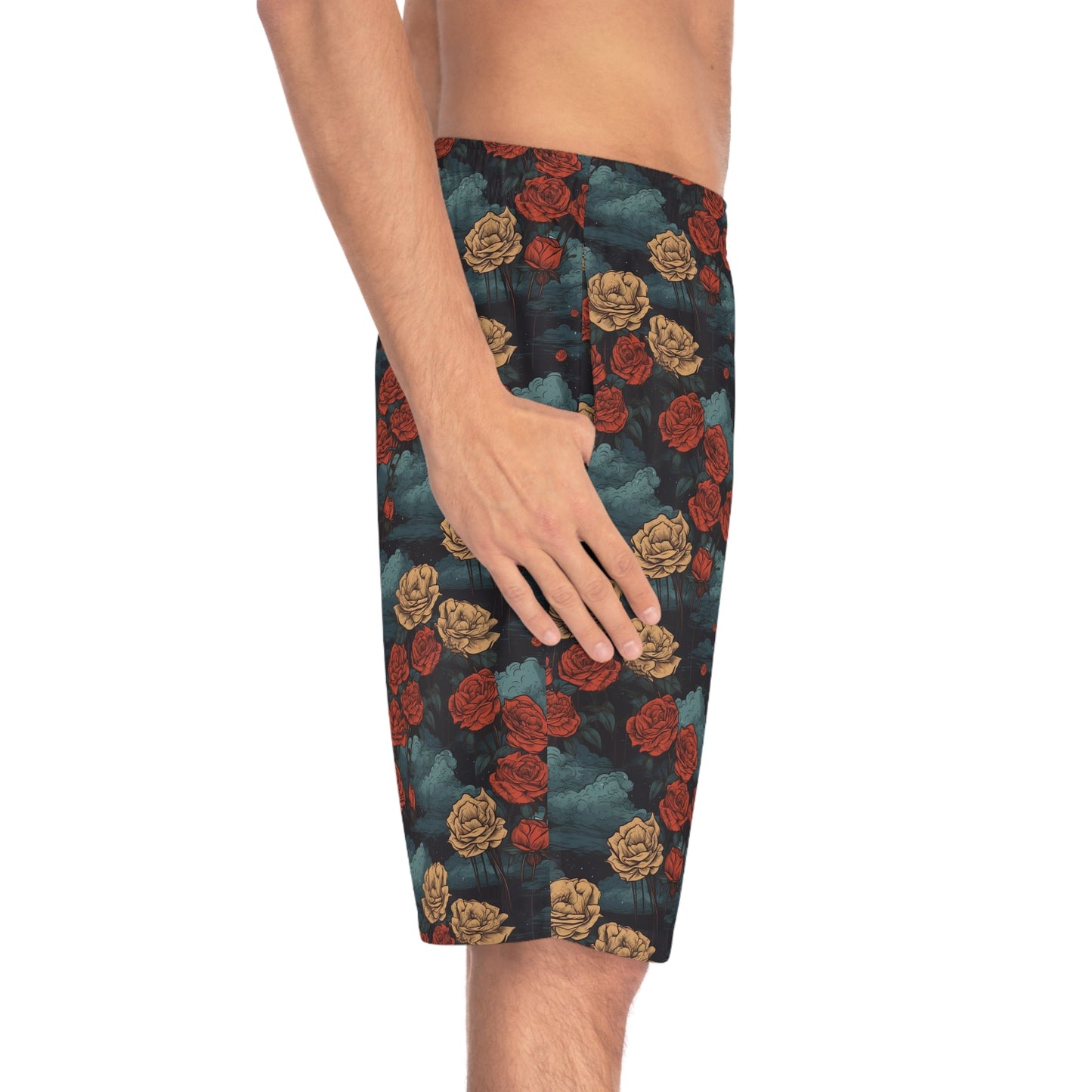 30 Rose Mix Men’s Board Shorts by Neduz Designs