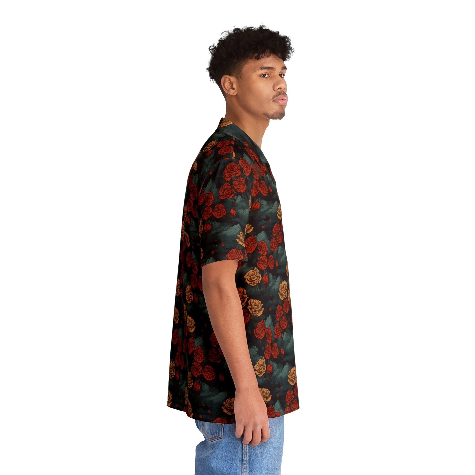 5 Rose Mix Men’s Hawaiian Shirt by Neduz Designs