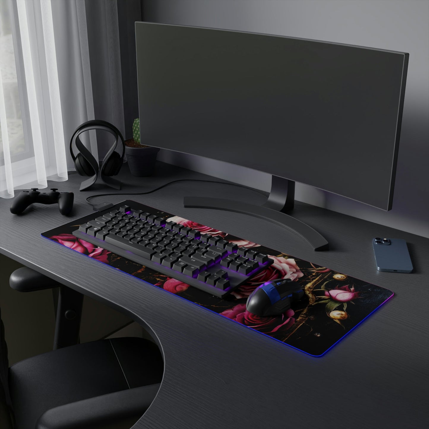 27 Roses aren’t Red Gaming Master LED Mouse Pad with 14