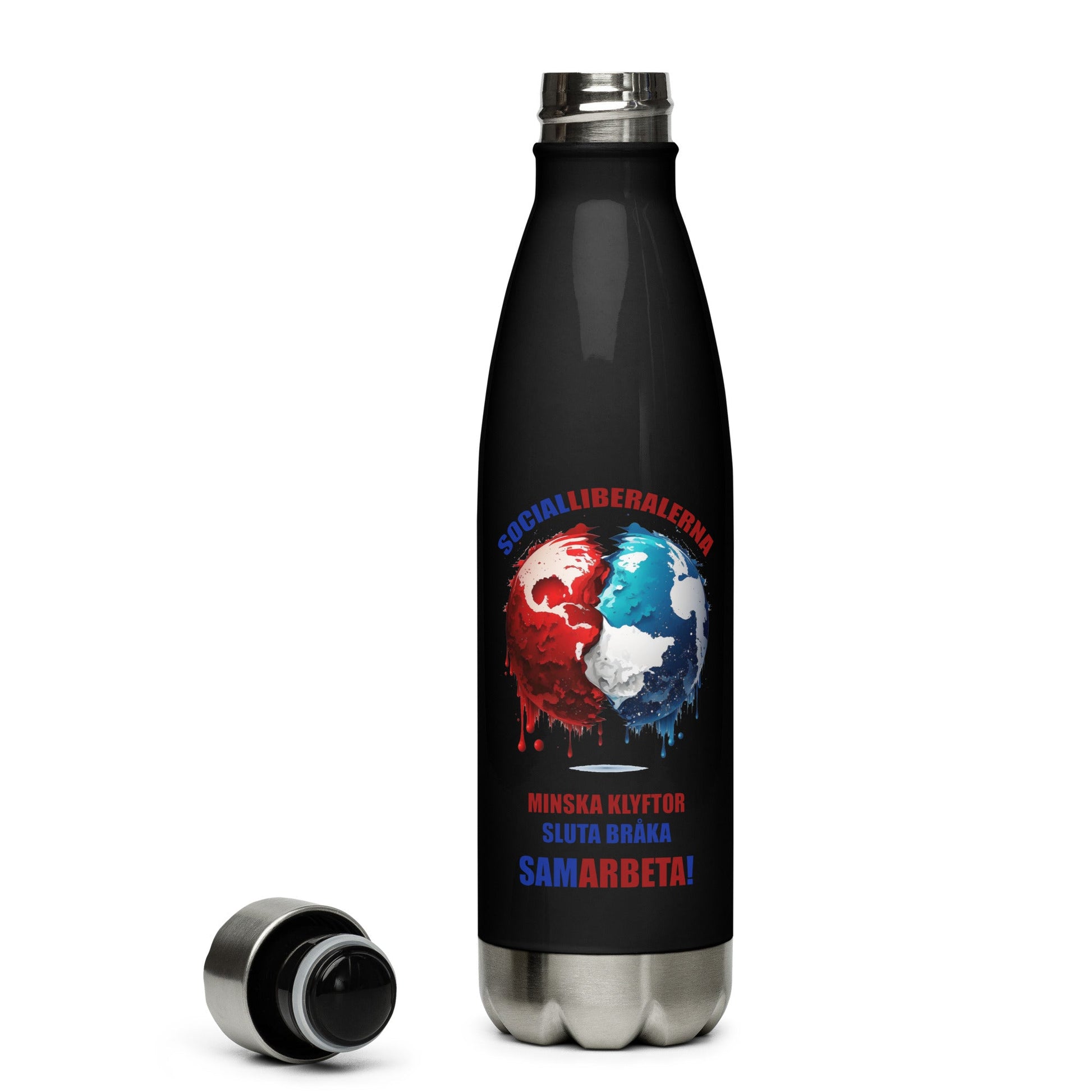 5 Socialliberalerna Samarbeta Stainless Steel Water Bottle