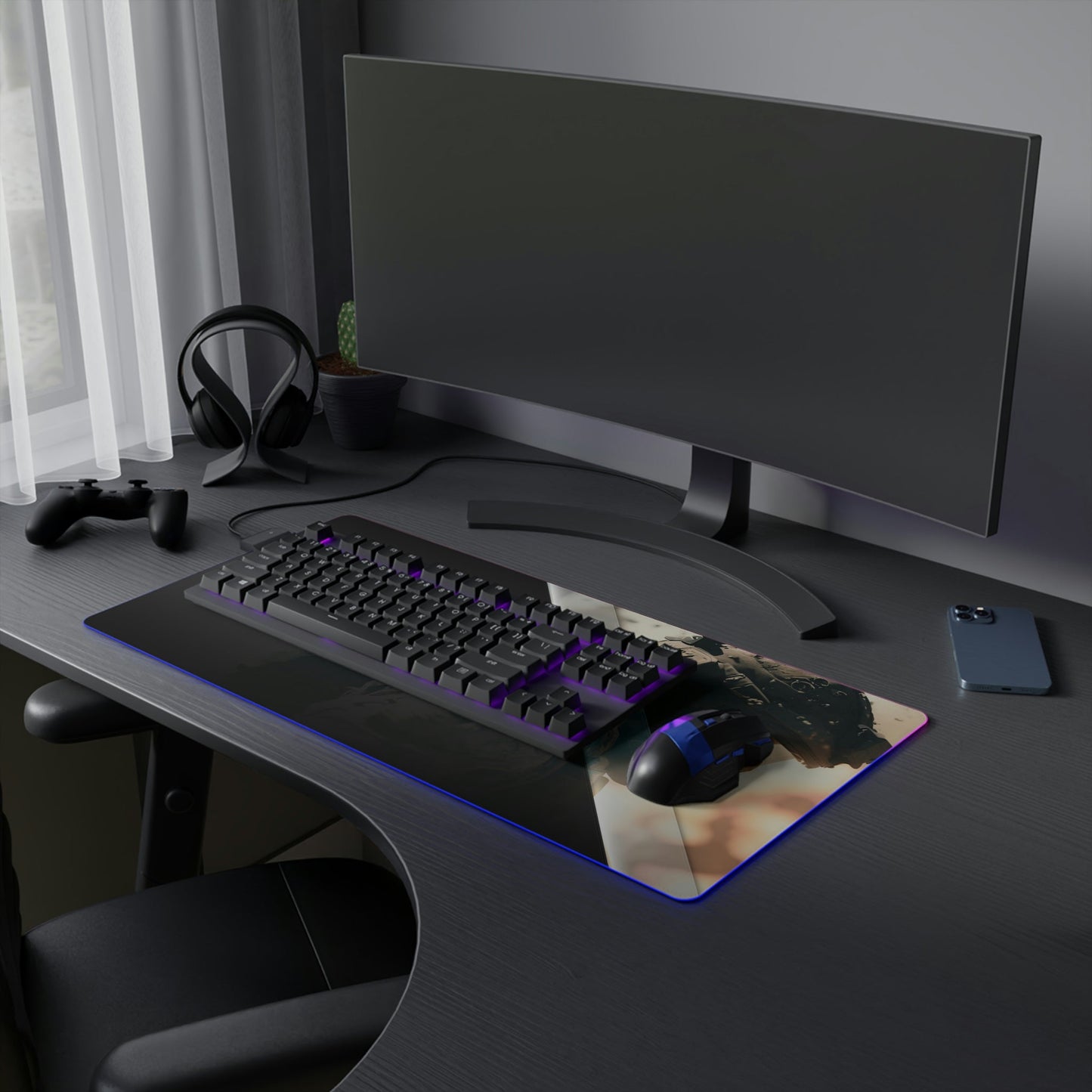 20 Soldier Gaming Master LED Mouse Pad by Neduz Designs