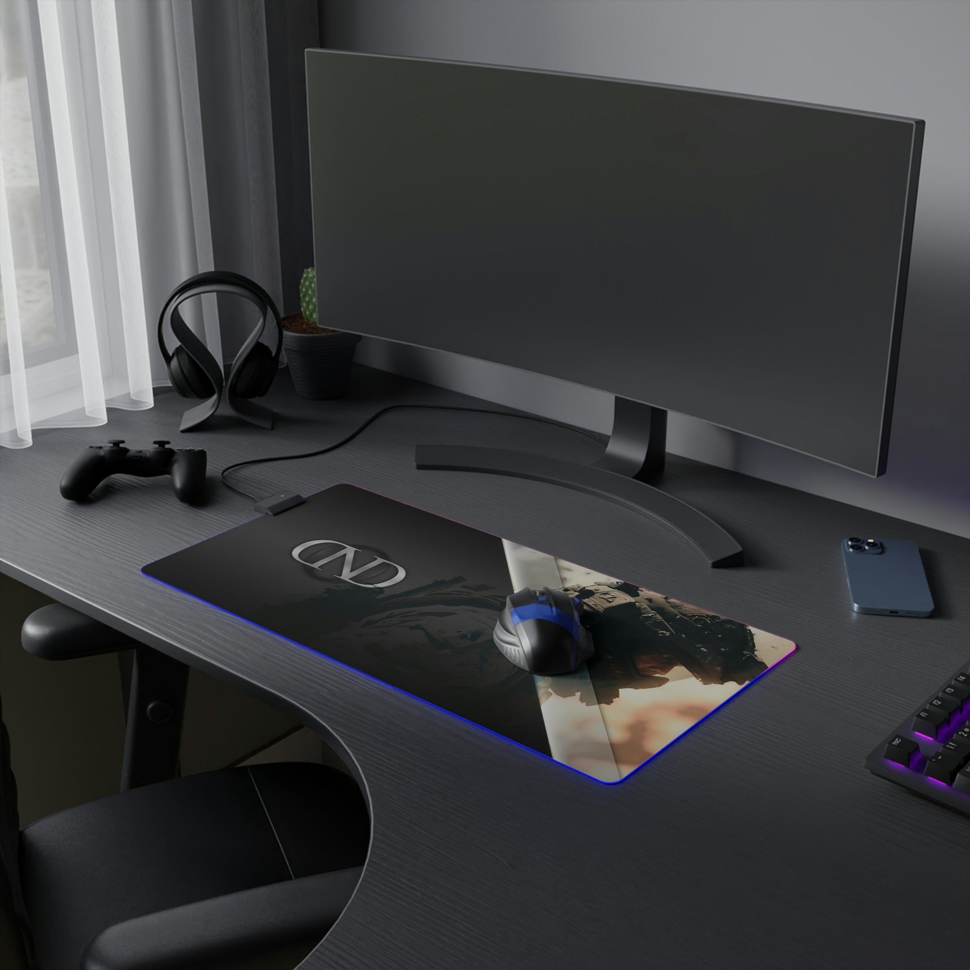 13 Soldier Gaming Master LED Mouse Pad by Neduz Designs