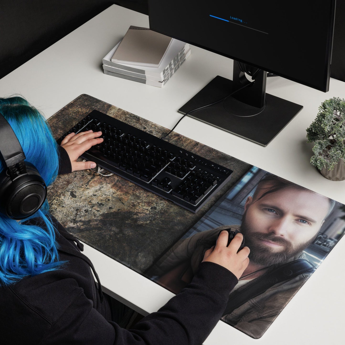 1 The Cursed Minstrel Maraheim Grunge XXL Gaming Mouse Pad