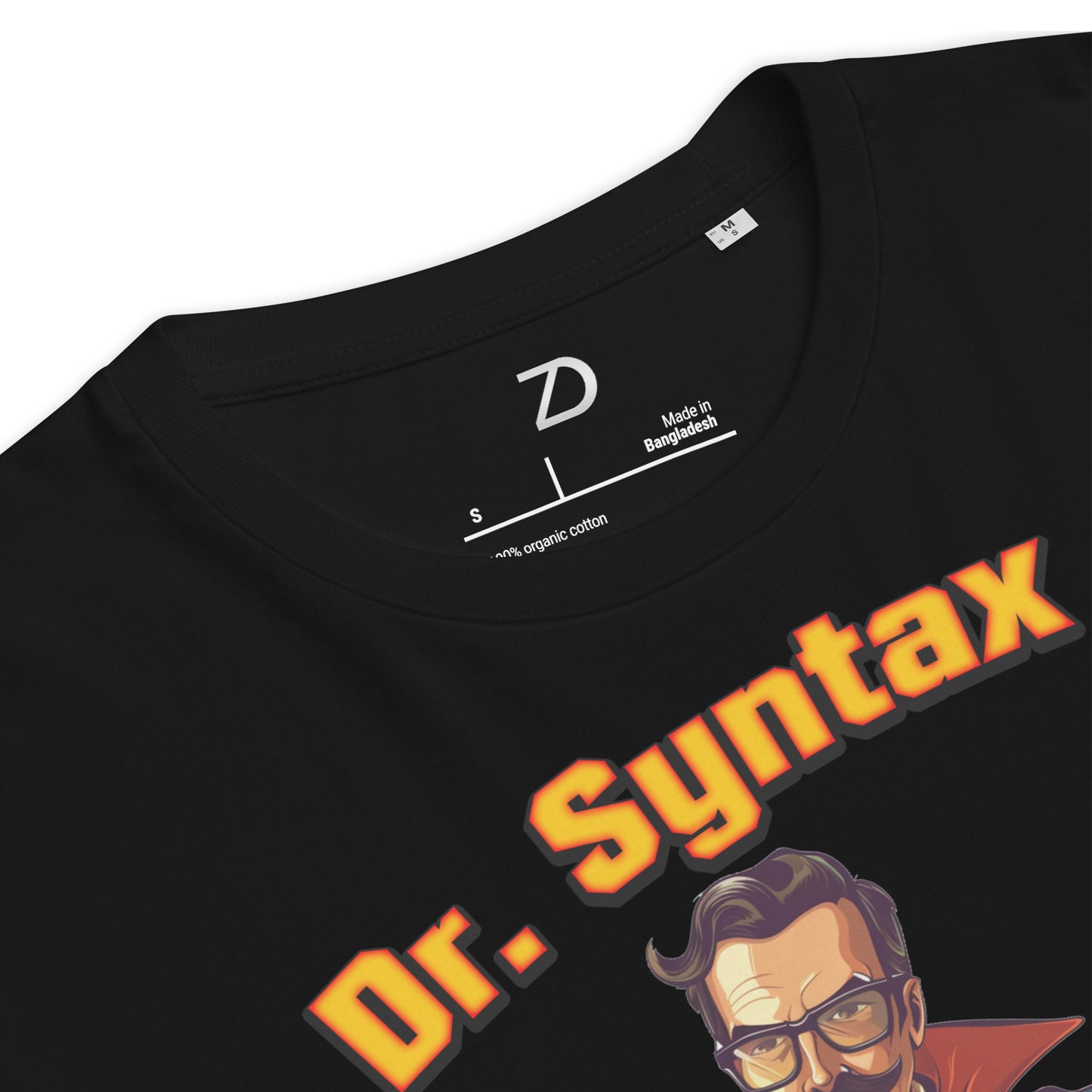 Neduz 'Use Commas' Organic Cotton Tee - Dr. Syntax Collection for Grammar Enthusiasts