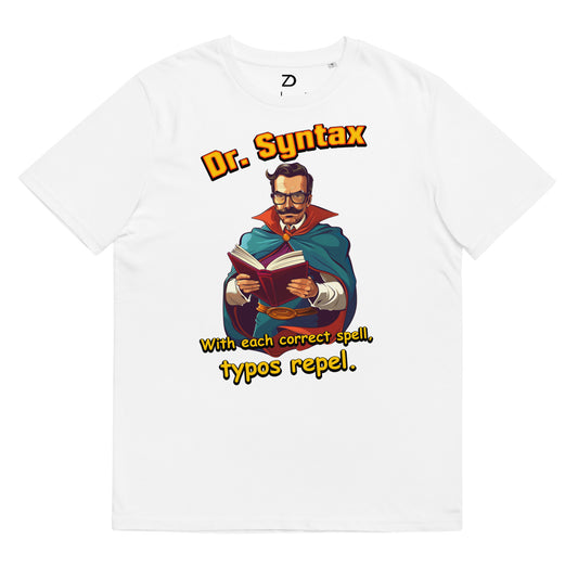 Neduz 'Correct Spell' Organic Cotton Tee - Dr. Syntax Collection for Language Lovers