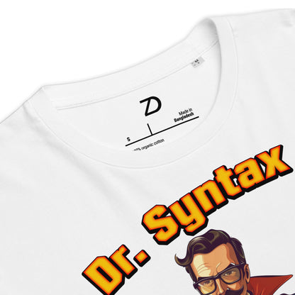 Neduz 'Parentheses Hug' Organic Cotton Tee - Dr. Syntax Collection for Linguists & Teachers