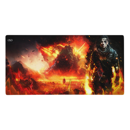 36″×18″ 1 Watch the World Burn XXL Gaming Mouse Pad by Neduz