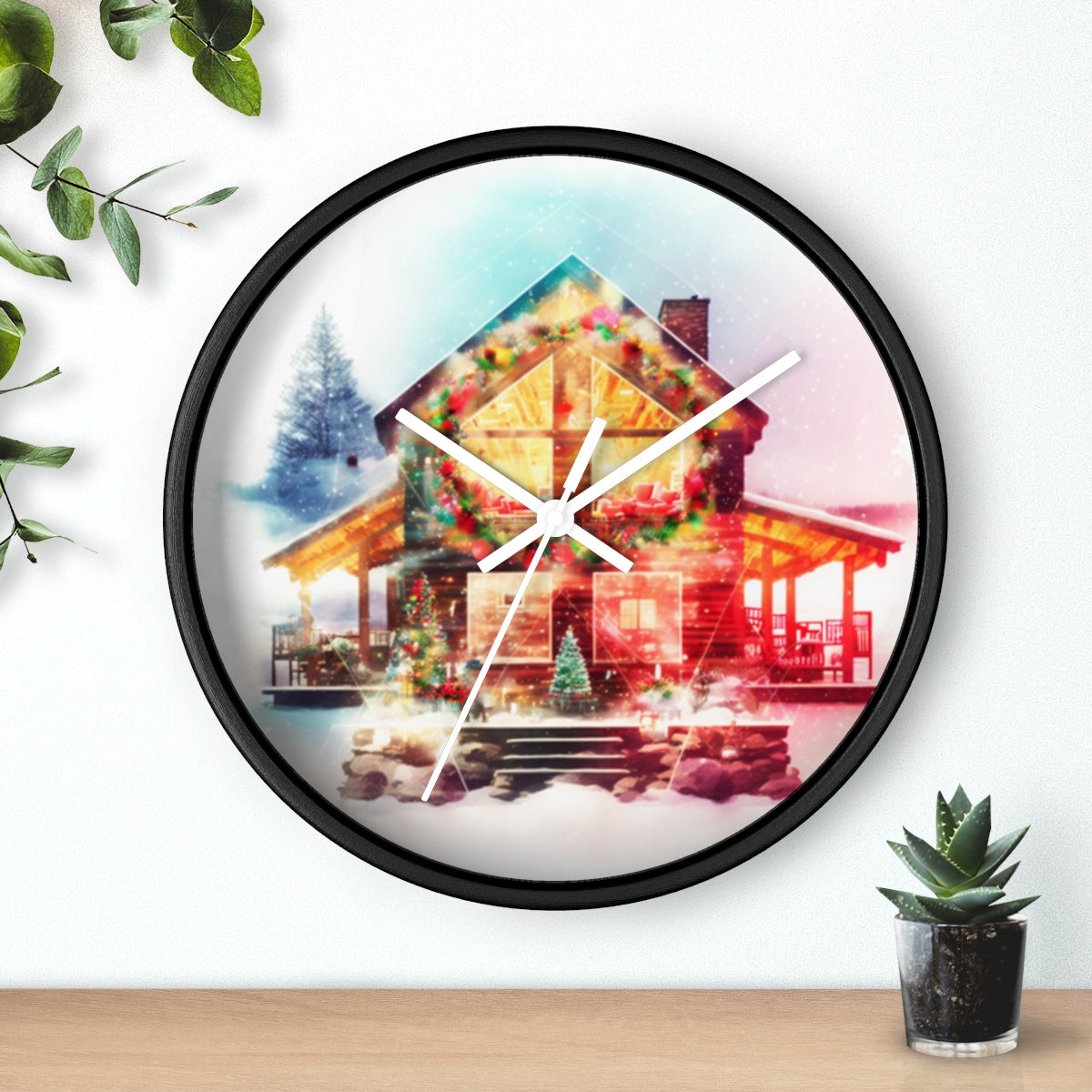 Neduz Designs Exposed Christmas Holidays Wall clock