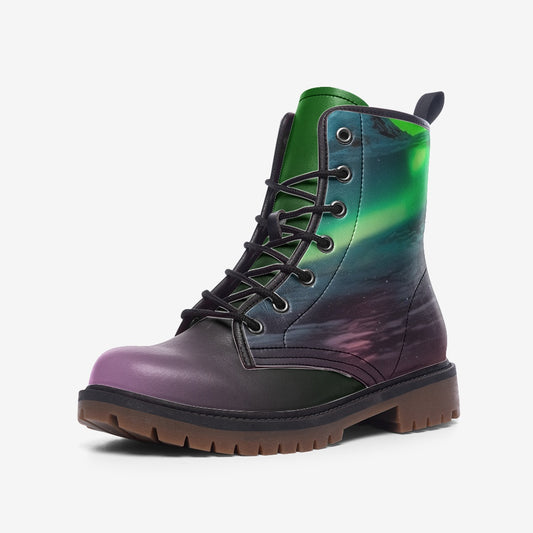 Neduz Aurora Sky Casual Leather Boots - Lightweight, Comfortable, Inspired by the Northern Light