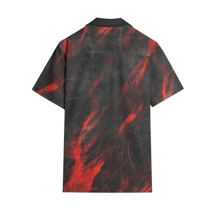Men's Dark Flames Short Sleeve Shirts