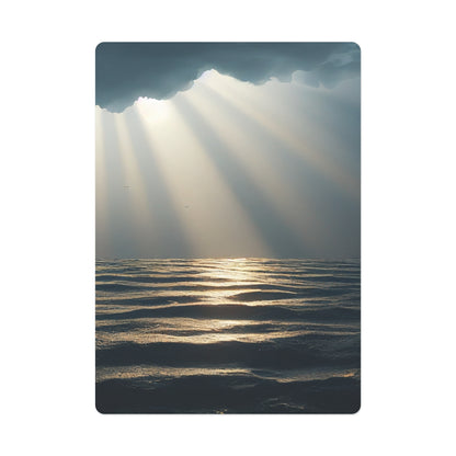 Landscape Sunlit Horizon Poker Cards