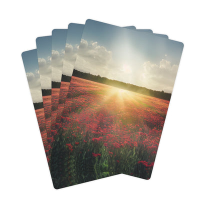 Landscape Bloom Poker Cards