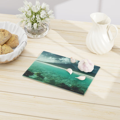 Landscape Tropical Sunlit Beach Cutting Board