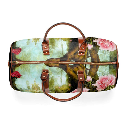 Artified Rose Garden Waterproof Travel Bag
