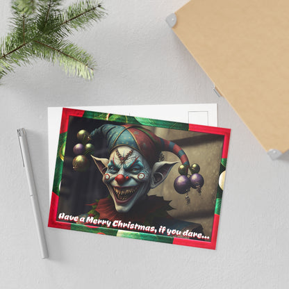 Fine Art Postcards Holiday Cards Merry Christmas Sinister Jester Maraheim Neduz Designs