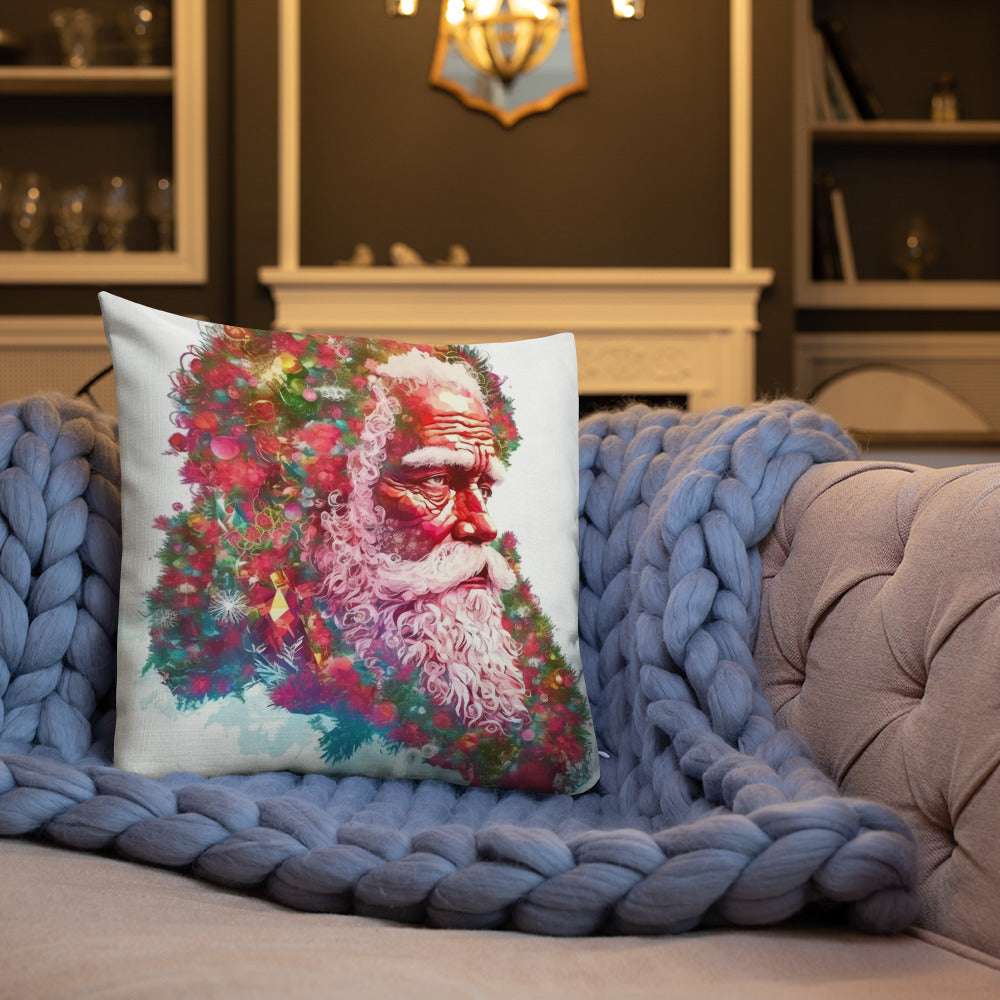 Neduz Designs Exposed Holidays Christmas Santa Claus Premium Pillow