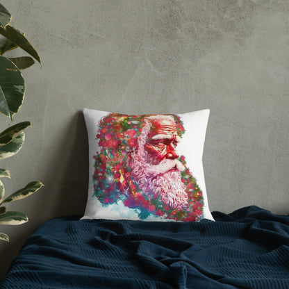 Neduz Designs Exposed Holidays Christmas Santa Claus Premium Pillow