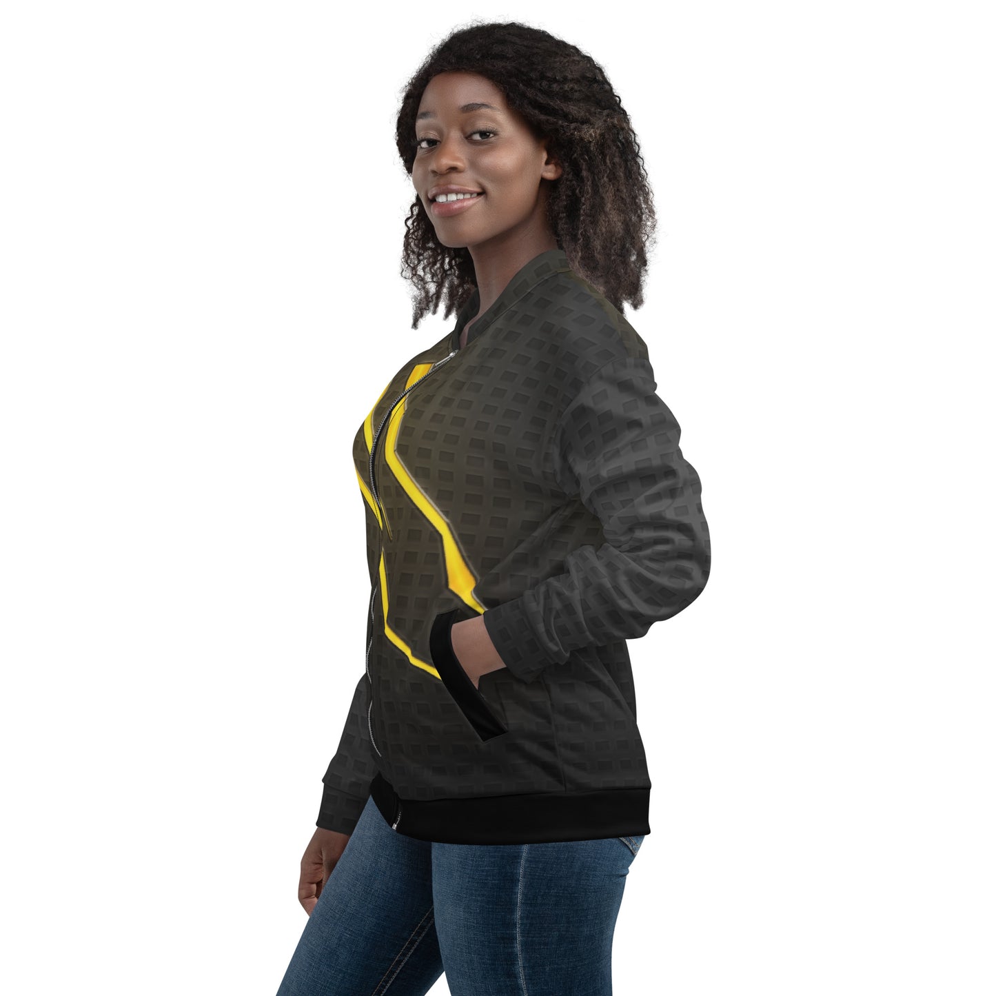 Neduz Designs Incept Burning Plate Unisex Bomber Ceket