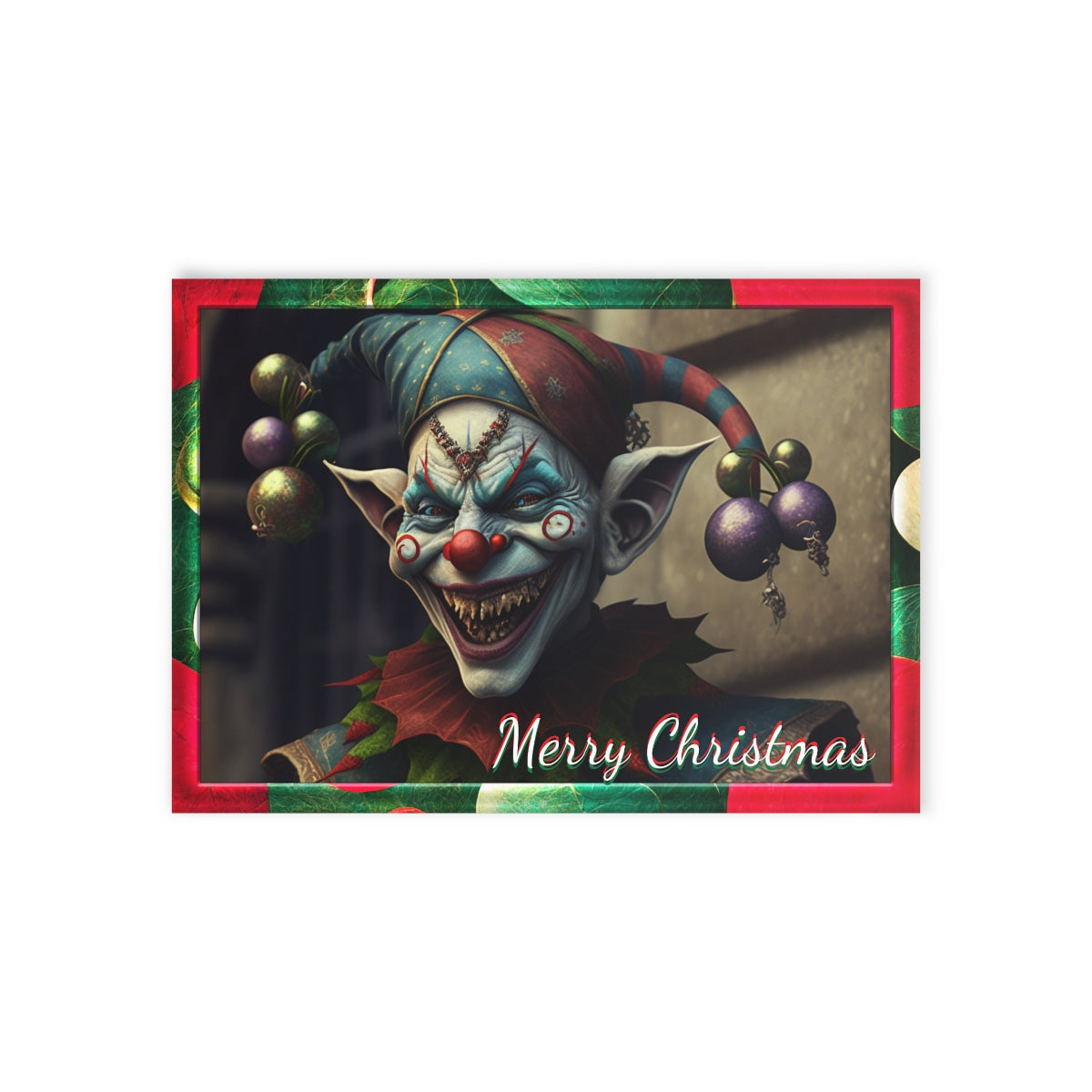 Holiday Cards Merry Christmas Sinister Jester Maraheim Neduz Designs