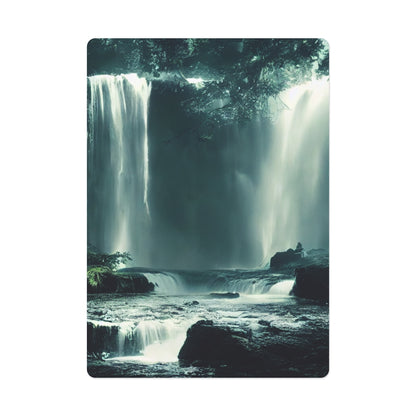 Landscape Waterfall Lagoon Poker Cards