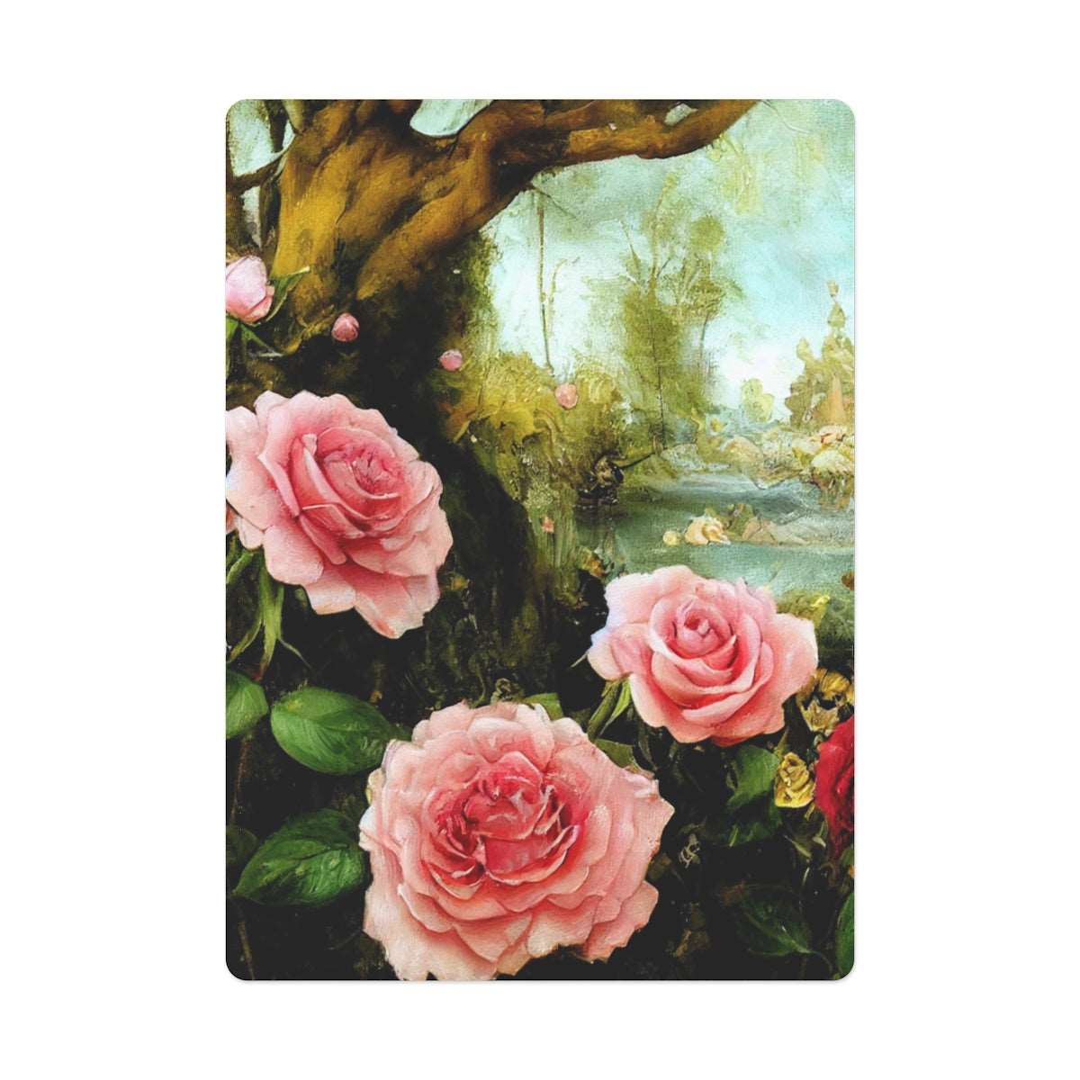 Artified Rose Garden Poker Cards