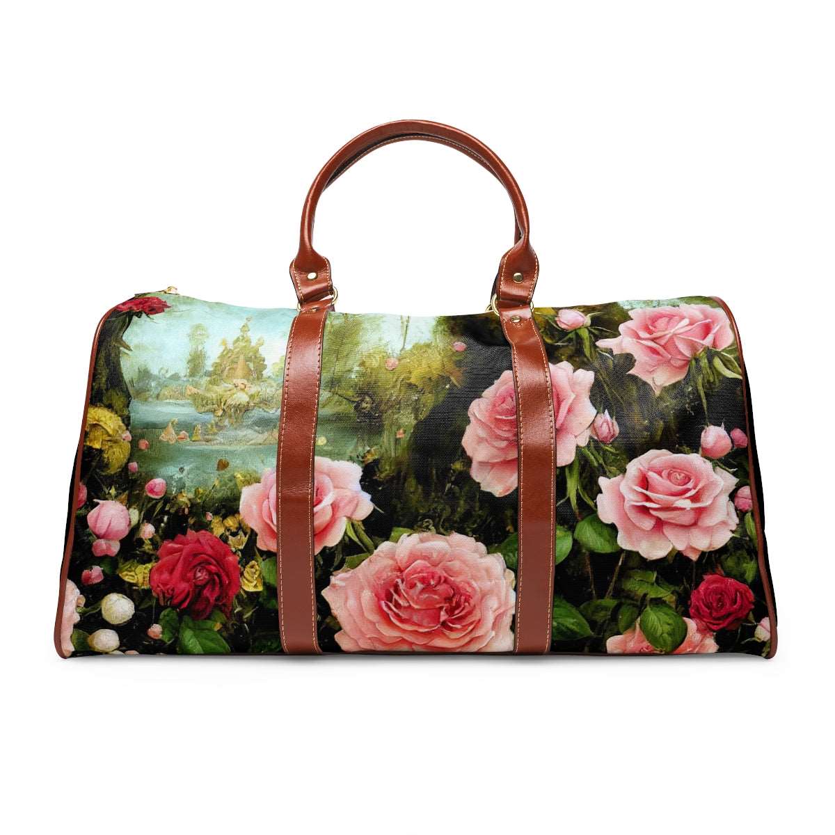 Artified Rose Garden Waterproof Travel Bag