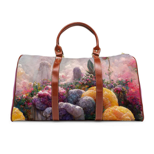 Artified Crystal Flower Garden Waterproof Travel Bag