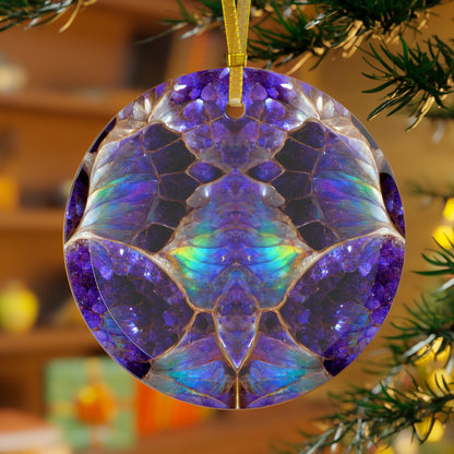 Mood Clam Opal Glass Ornament
