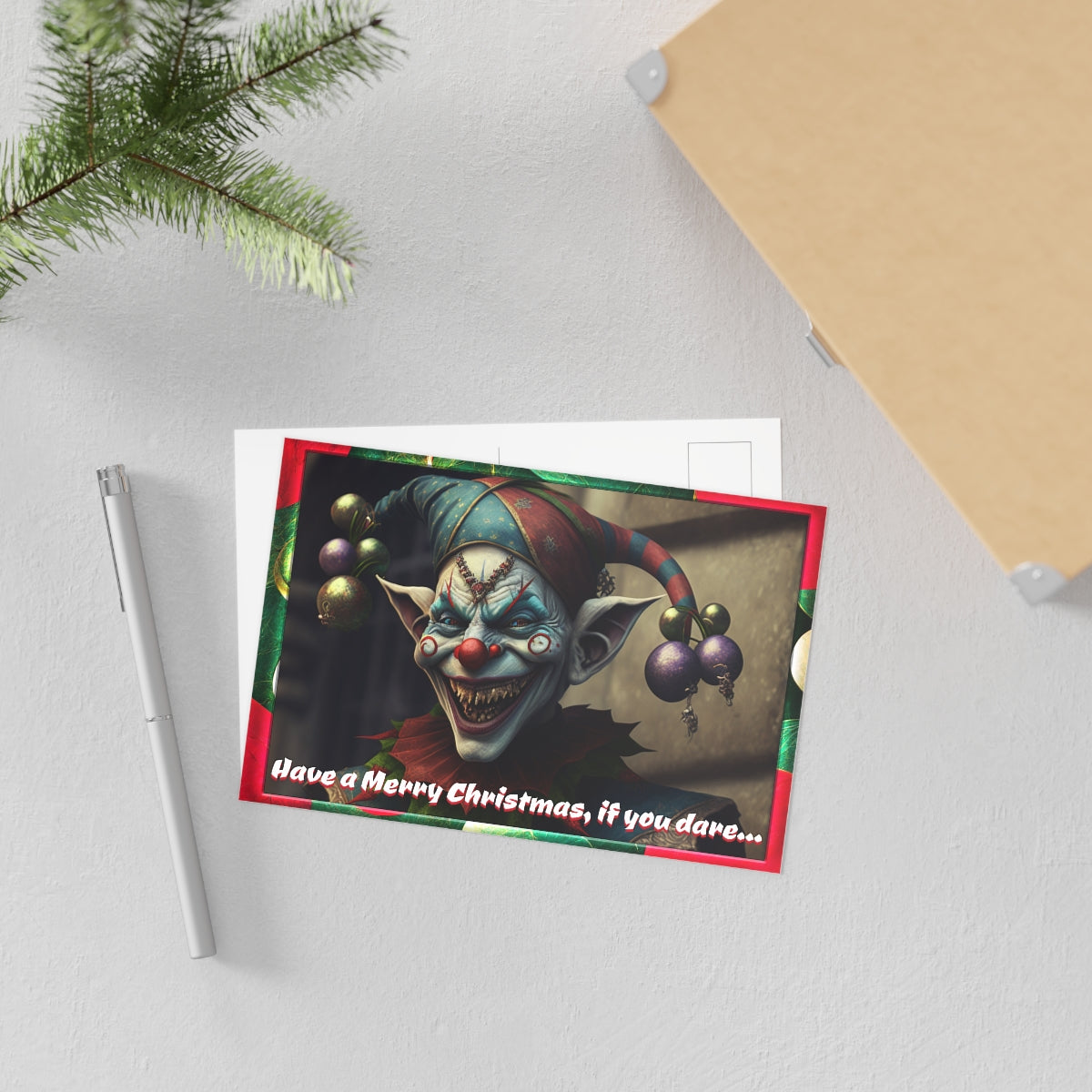 Güzel Sanatlar Kartpostalları Tatil Kartları Mutlu Noeller Sinister Jester Maraheim Neduz Designs