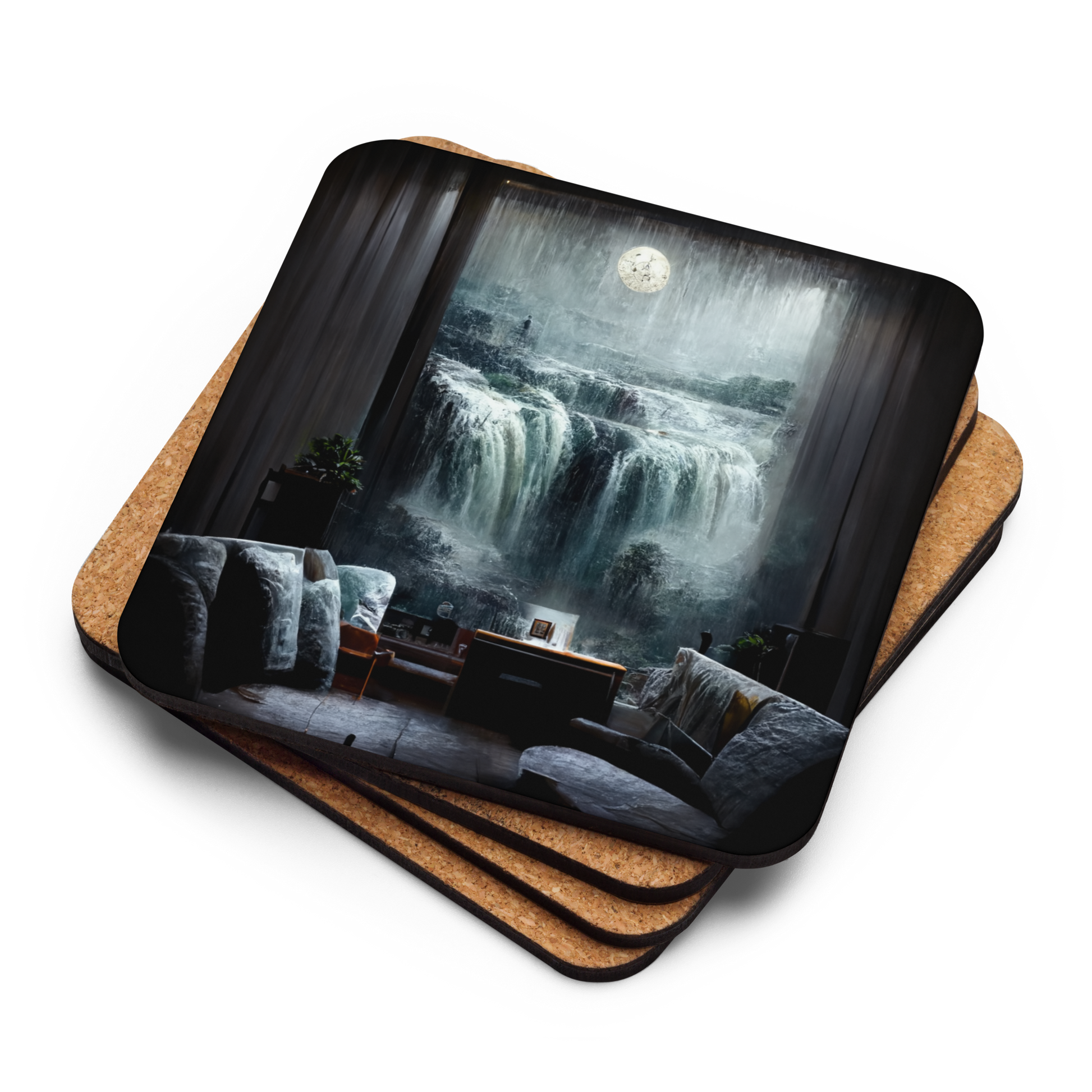 Maraheim Dreamscape 01 Cork-back coaster - Nick Olsson Digital Design