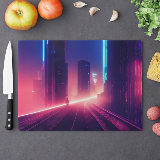 Neon Nights On the road to.. Cutting Board
