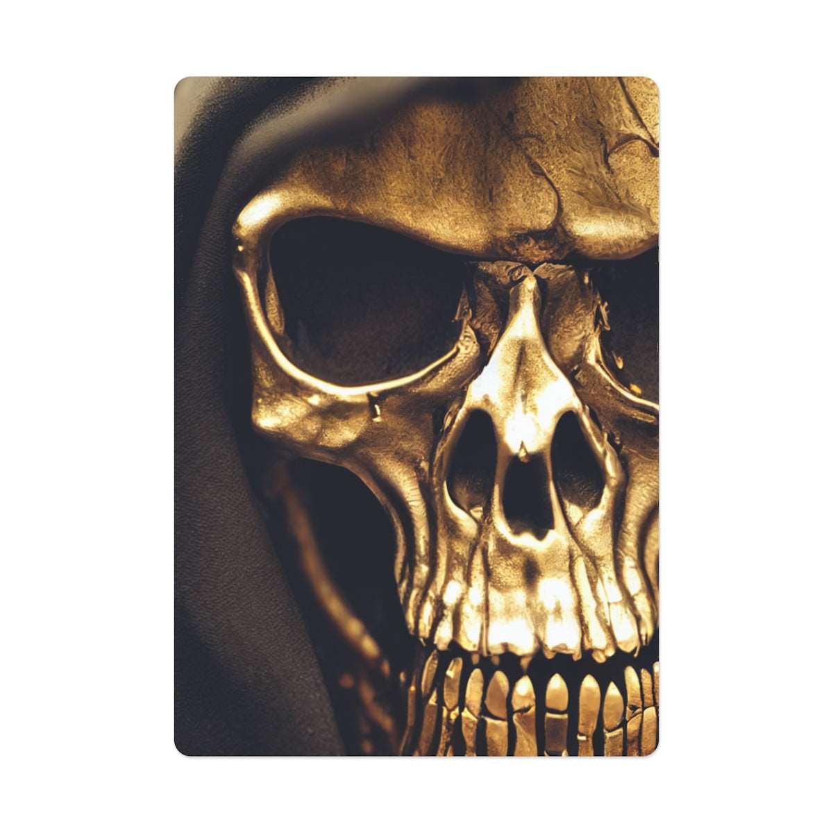 Artified Golden Grim Reaper Poker Cards
