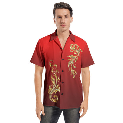 Neduz Lunar New Year 2024 Men's All-Over Print Short Sleeve Shirts