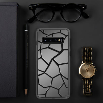 Neduz Designs Incept Black Cracks Samsung Clear Case
