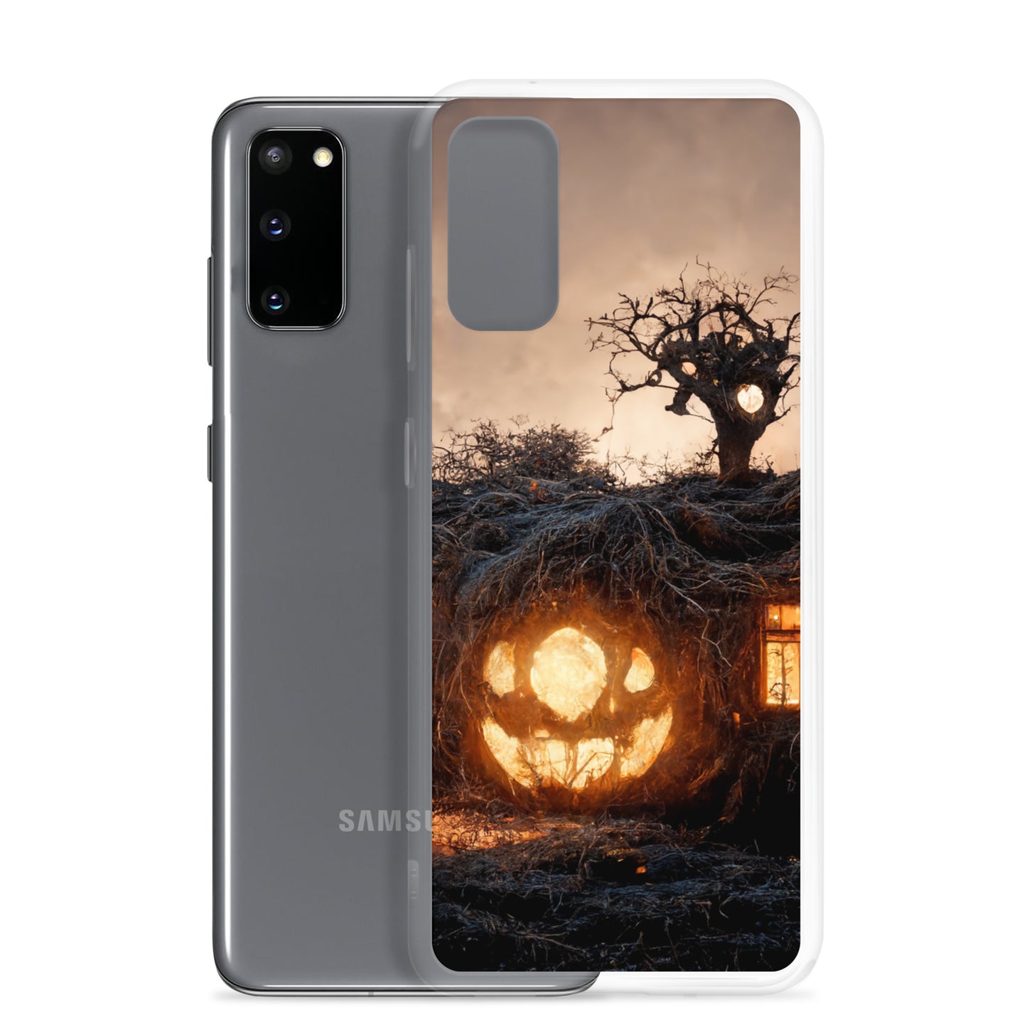 Neduz Designs Halloween Pumpkin House Samsung Clear Case