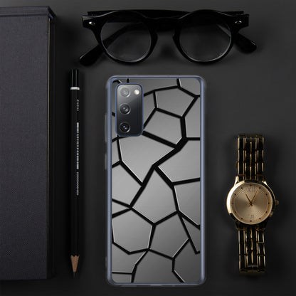 Neduz Designs Incept Black Cracks Samsung Clear Case