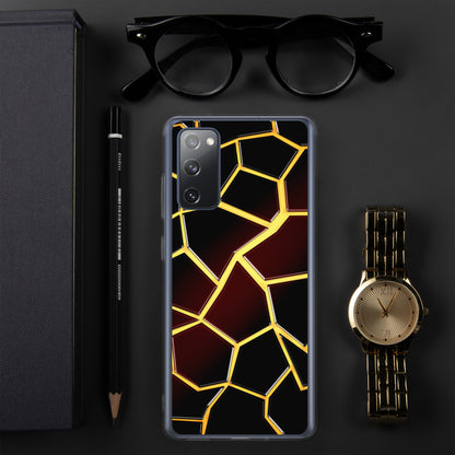 Neduz Designs Incept Fire Cracks Obsidyen Samsung Kılıf