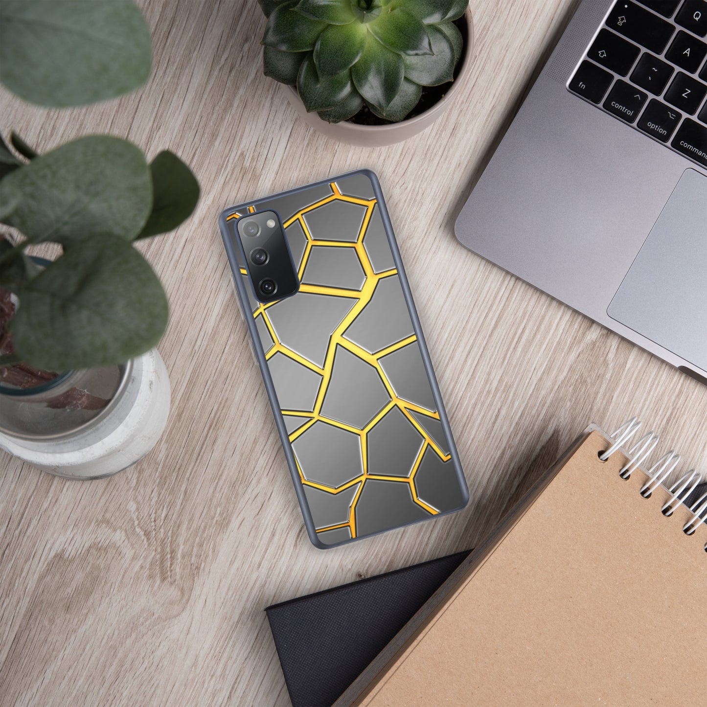 Neduz Designs Incept Fire Cracks Samsung Clear Case