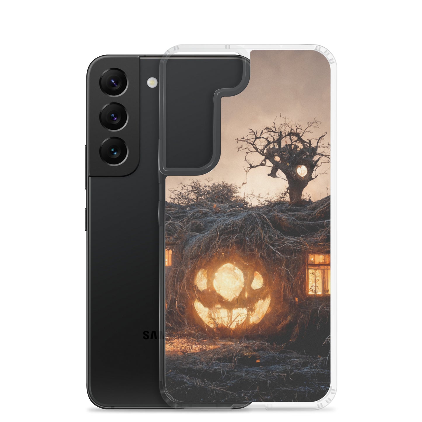 Neduz Designs Halloween Pumpkin House Samsung Clear Case