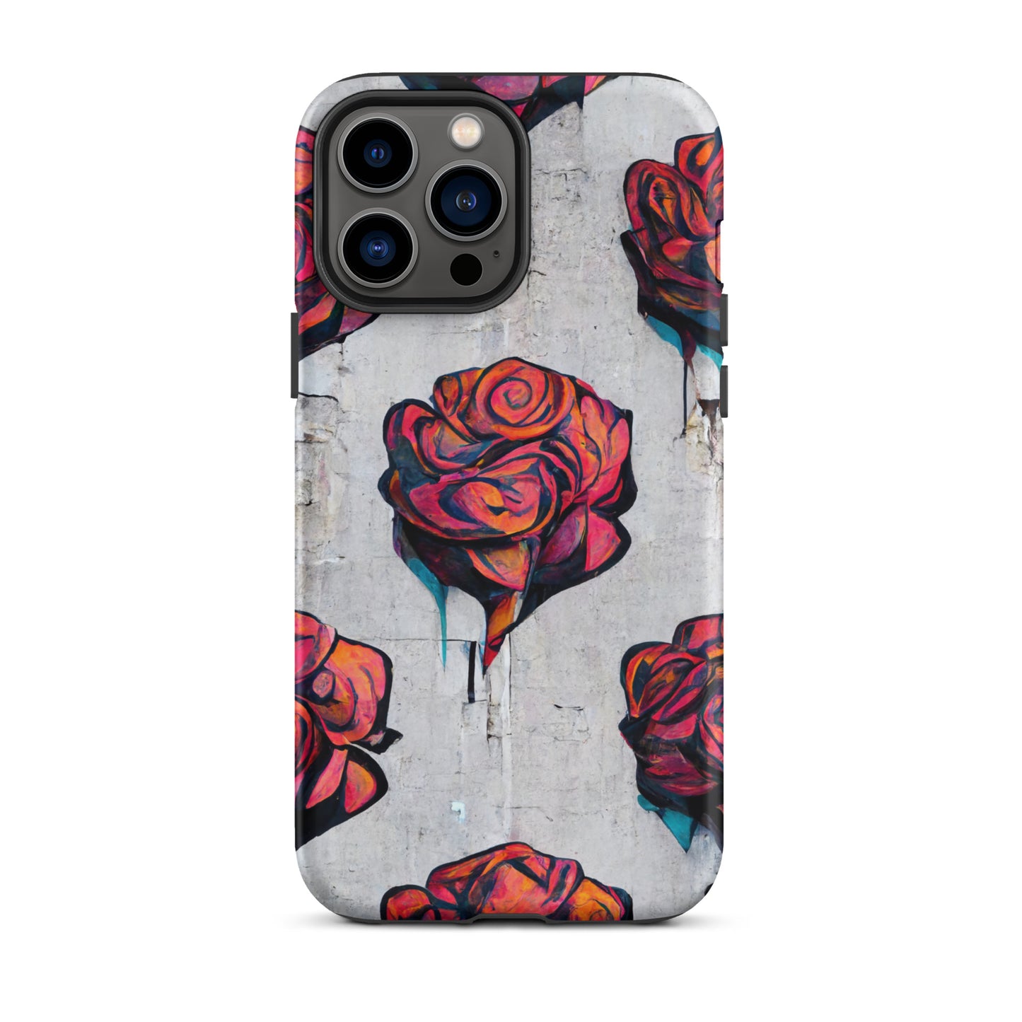 Neduz Designs Artified Graffiti Roses Tough iPhone kılıfı