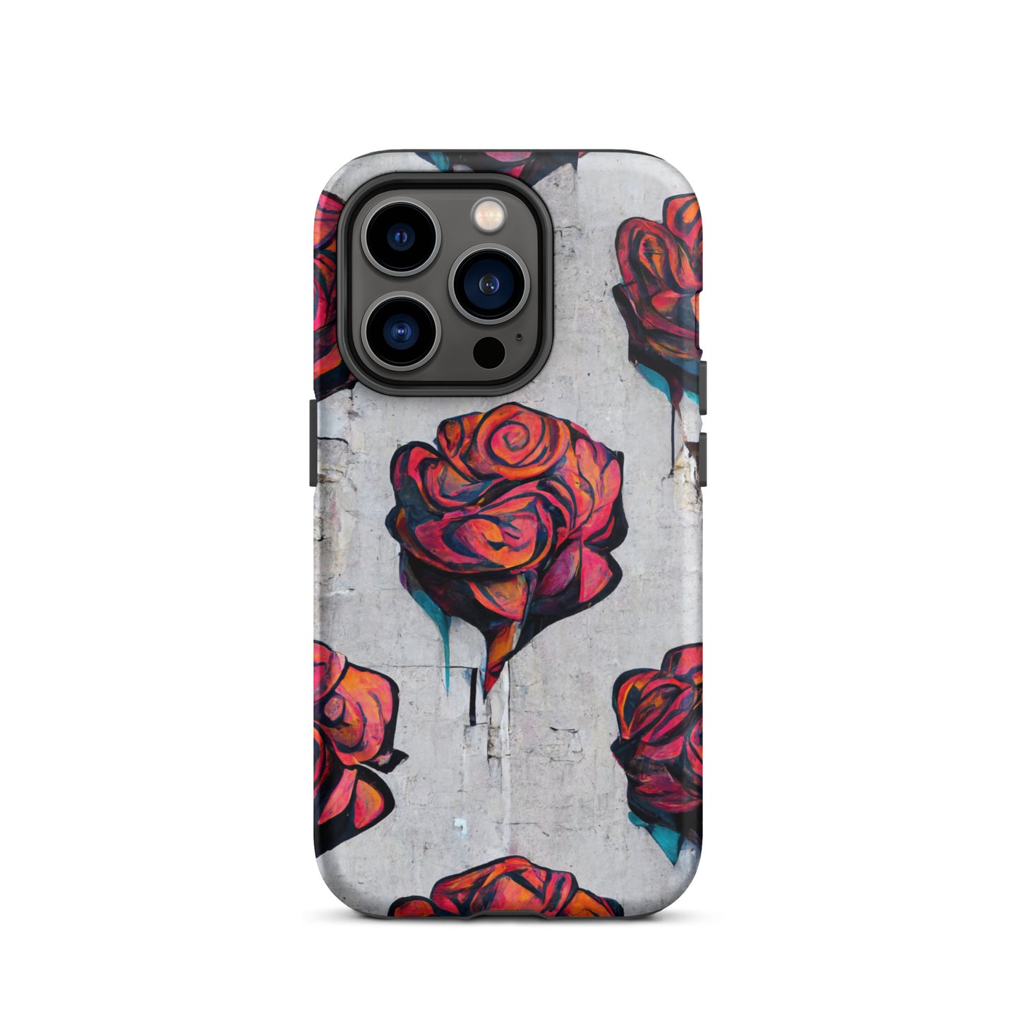 Neduz Designs Artified Graffiti Roses Tough iPhone kılıfı