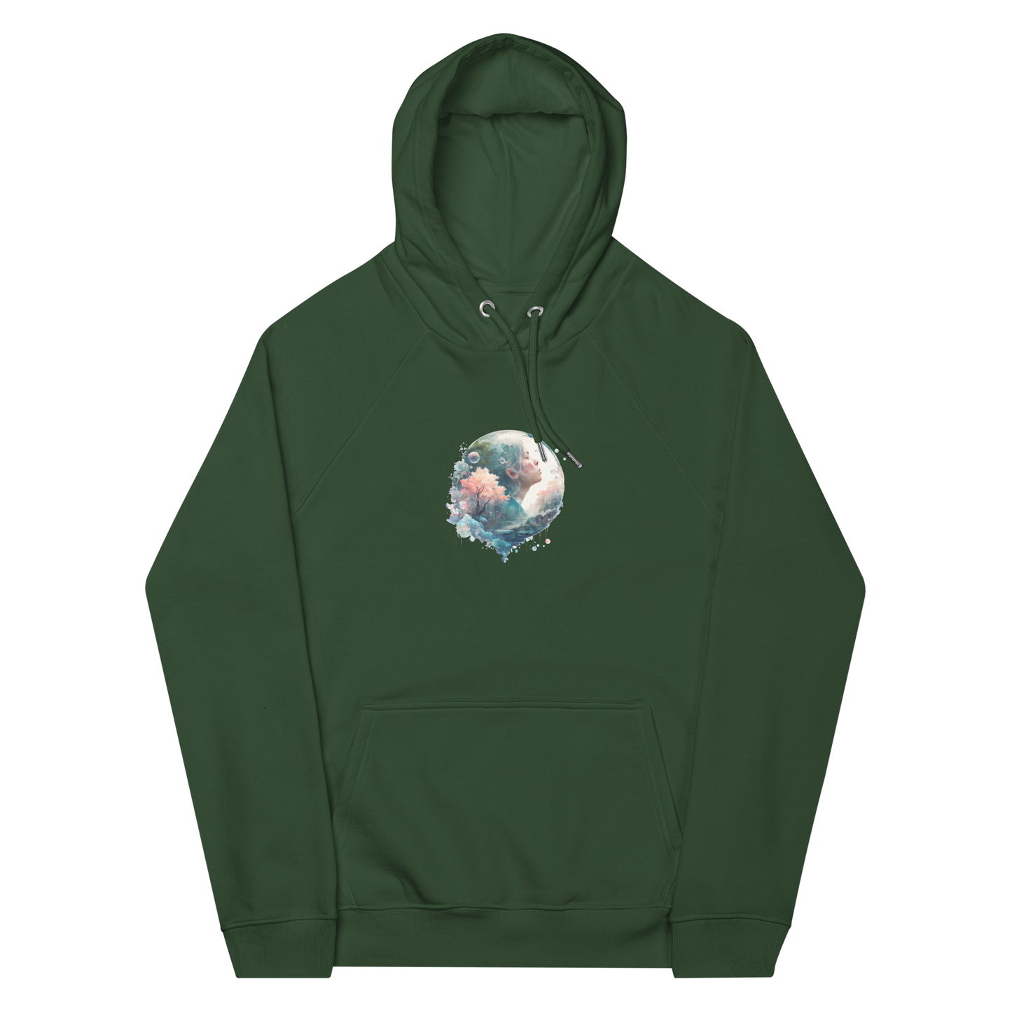 Unisex eco raglan hoodie Dream Neduz Designs
