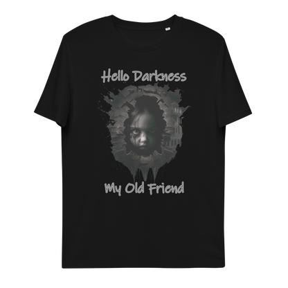 Unisex organic cotton t-shirt Hello Darkness