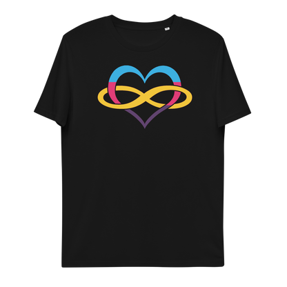 Unisex organic cotton t-shirt Poly Heart Neduz Designs