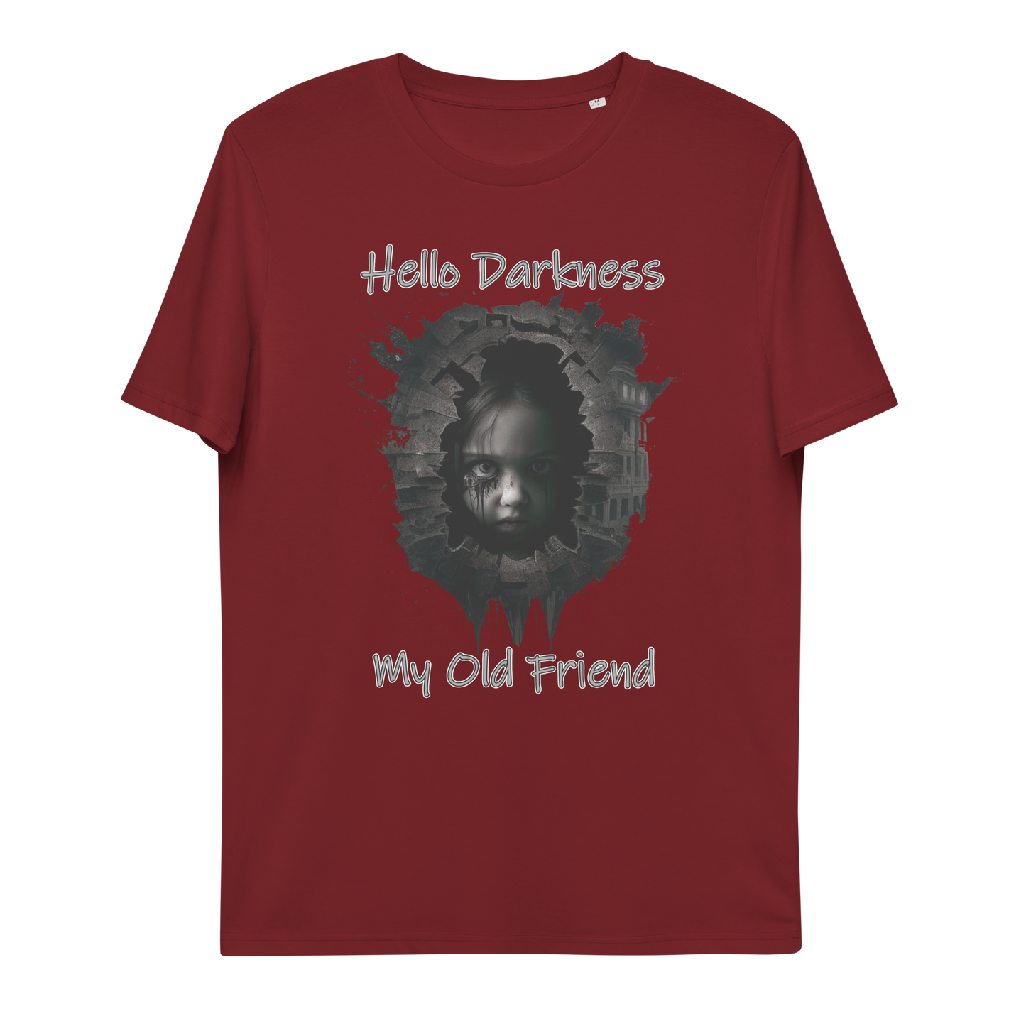 Unisex organic cotton t-shirt Hello Darkness