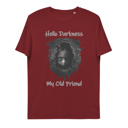 Unisex organic cotton t-shirt Hello Darkness