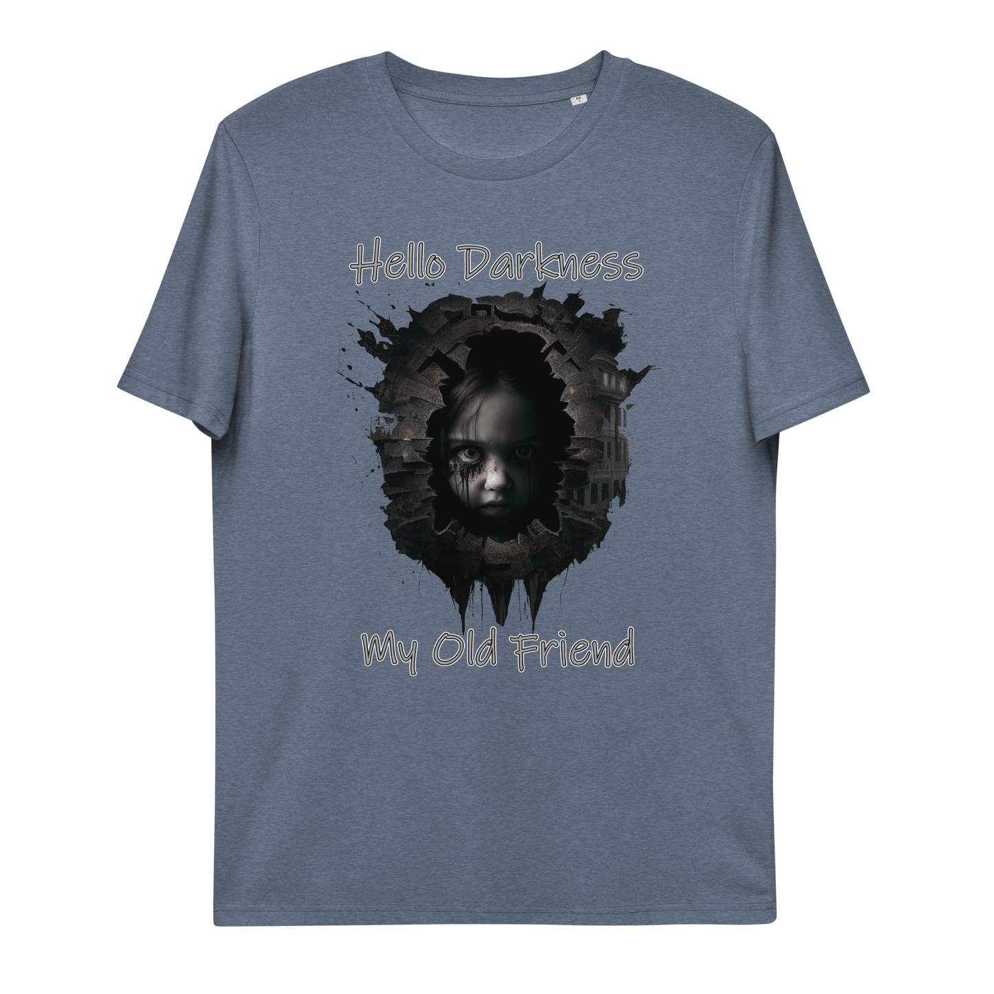 Unisex organic cotton t-shirt Hello Darkness