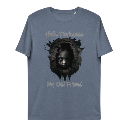 Unisex organic cotton t-shirt Hello Darkness